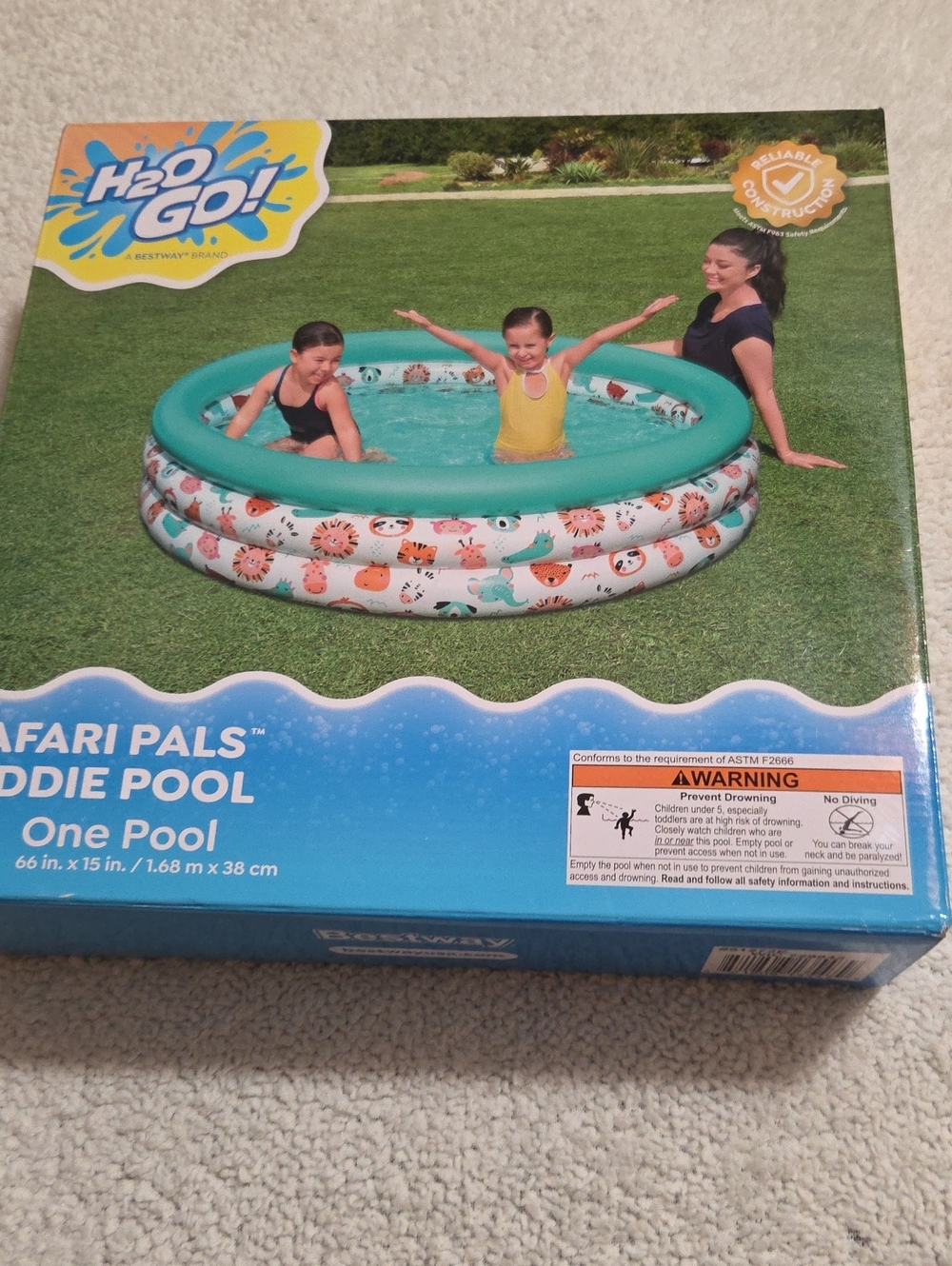 NWT BESTWAY SAFARI PAKS KIDDIE POOL